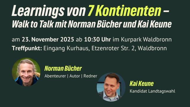 Im Kurpark Waldbronn mit Norman Bücher und Kai Keune – kommt vorbei