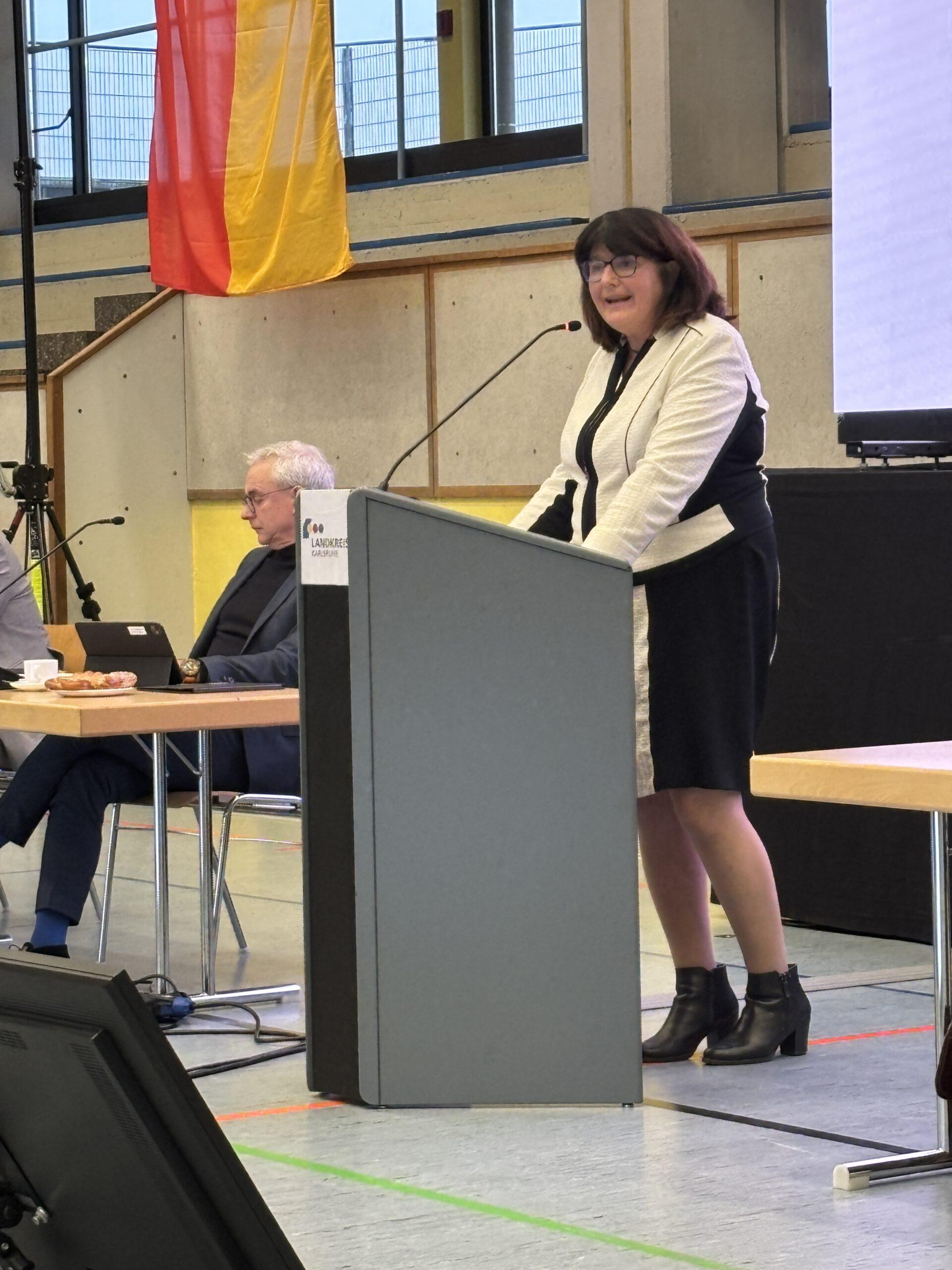 Bild Haushaltsrede Cornelia in Kronau 2026